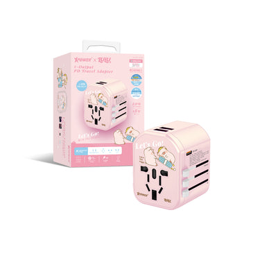 XPower x 罐頭豬LuLu🐷 TA3 20W TYPE-C快充旅行充電轉插