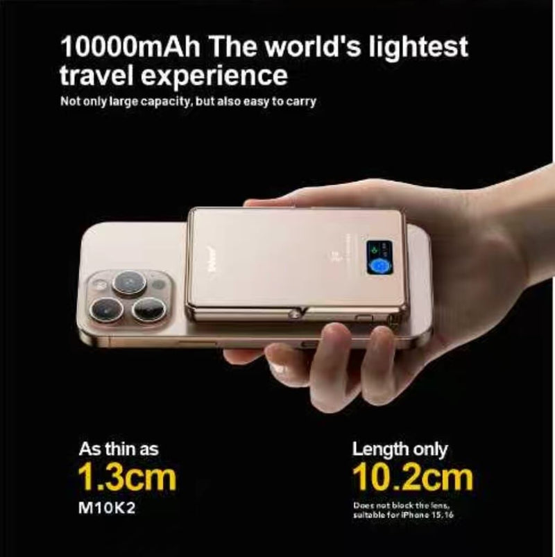(3C可追溯二維碼)XPower M1 Ultra半固態3C版TFT 彩屏顯示 QI2 Magcharge 10000mAh磁吸行動電源