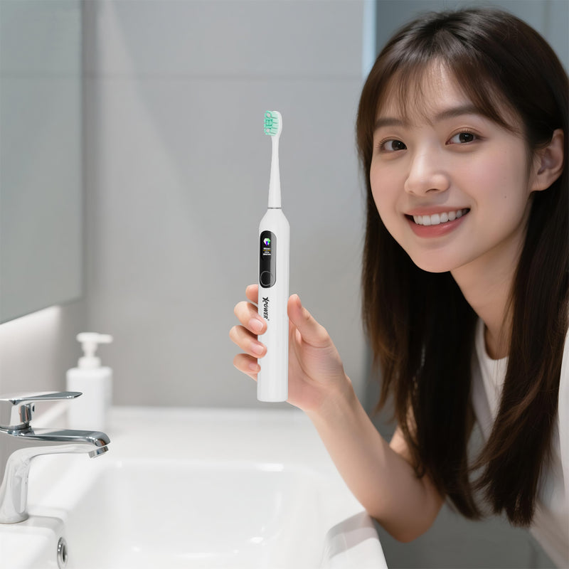 (隨機顏色) XPower 全新一代 Power Brush Y20S 智能彩屏聲波電動牙刷