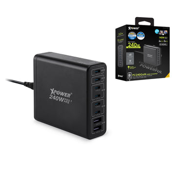 XPower  PC240 GaN   240W 8輸出 PD3.1/PPS 桌上型GaN充電器