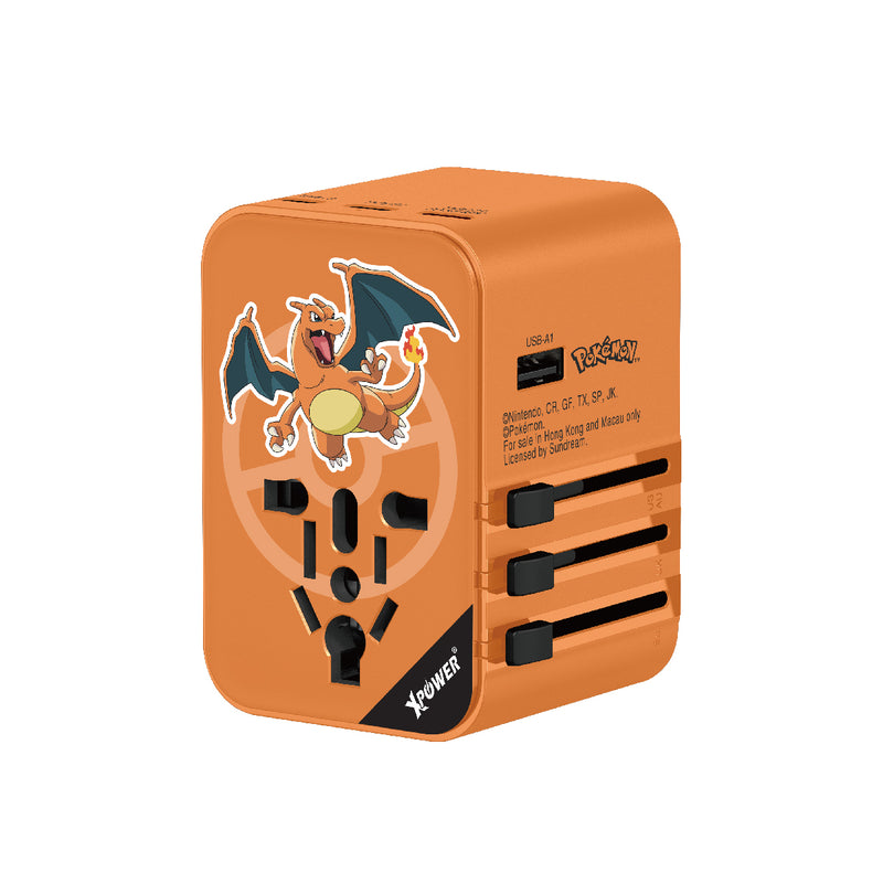 XPower x Pokémon Charizard TA45B 45W 6-Output PD3.0/PPS Fast Charge Travel Charger Pokemon