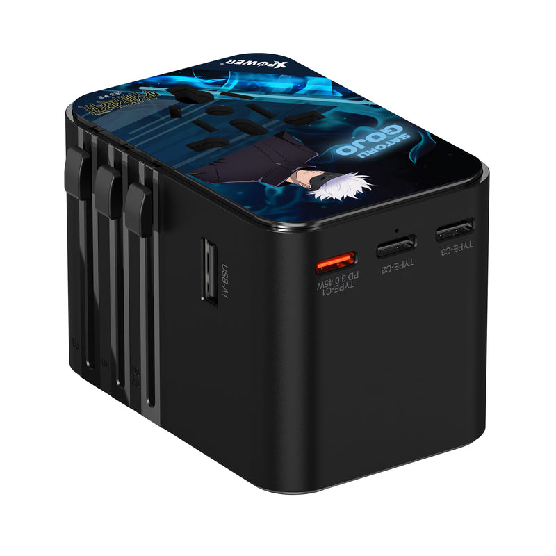 XPower x 咒术回战 TA45B 6输出 45W PD/PPS GaN旅行充电器