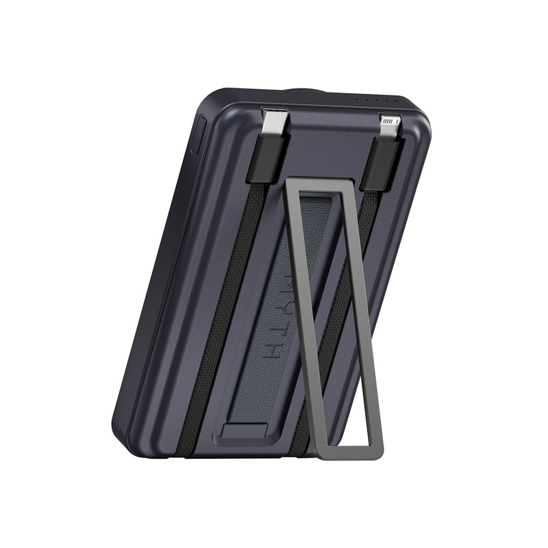 (3C可追溯二維碼)Myth KH88 7合1 10000mAh PD 3.0  雙內置線+磁吸無線移動電源連支架 KH-88