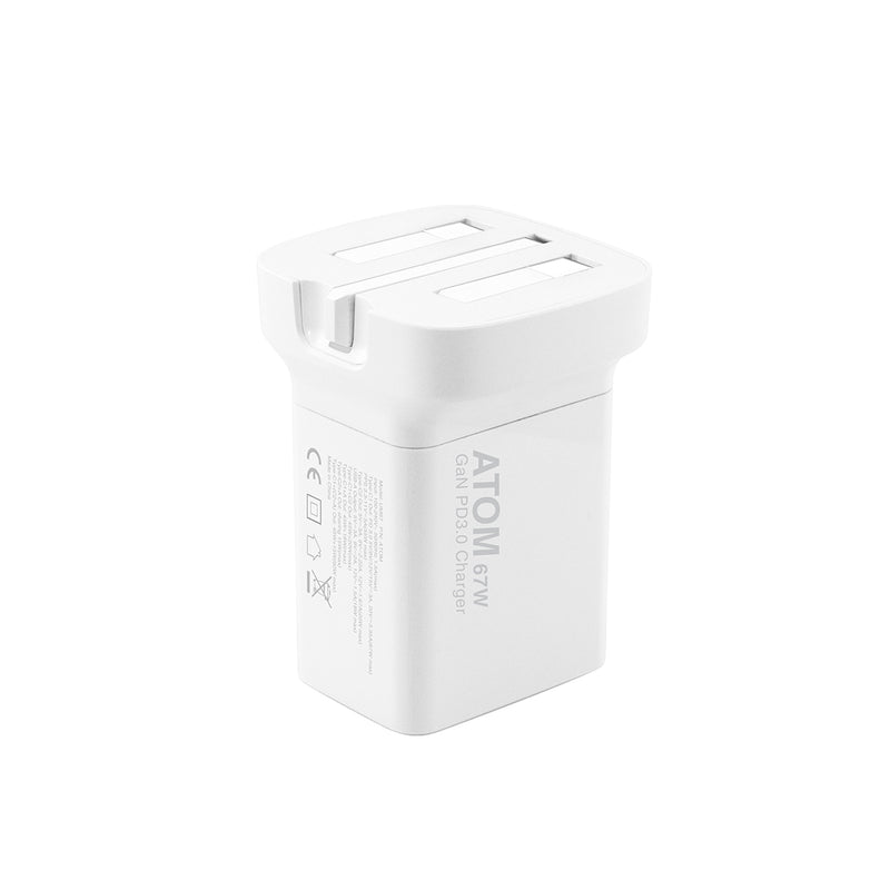 XPower ATOM 67W PD3.0/PPS/QC 迷你摺腳快充GaN充電器