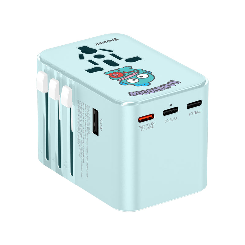 XPower x Sanrio Hangyodon TA45B 45W 6输出 PD3.0/PPS旅行充电器